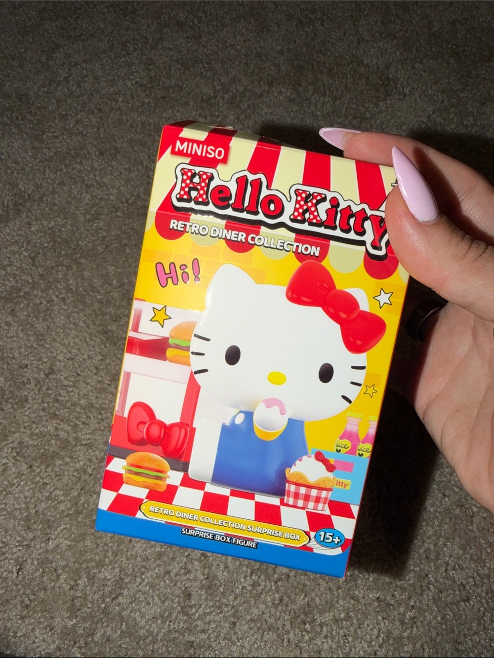 Hello Kitty Yellow & Red Retro Diner Box Art